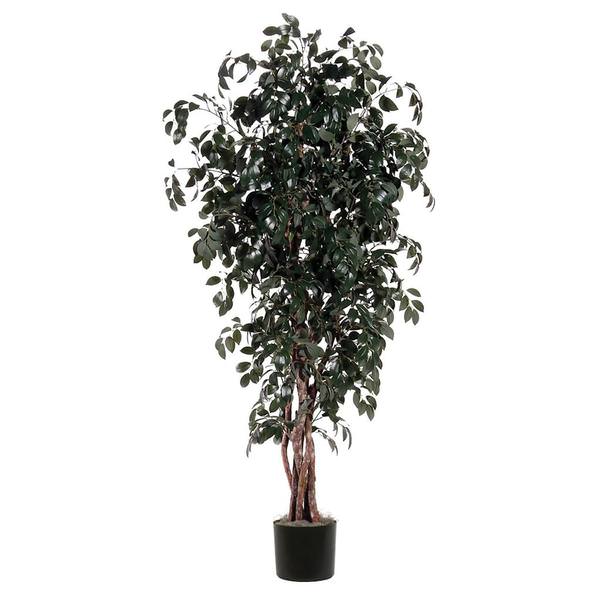 6' Artificial Sakaki Executive in Black Pot