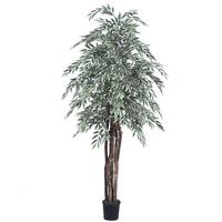 Vickerman 72" Potted Artificial Executive Variegated Smilax Tree
