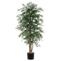 Vickerman 72" Potted Artificial Executive Green Smilax Tree