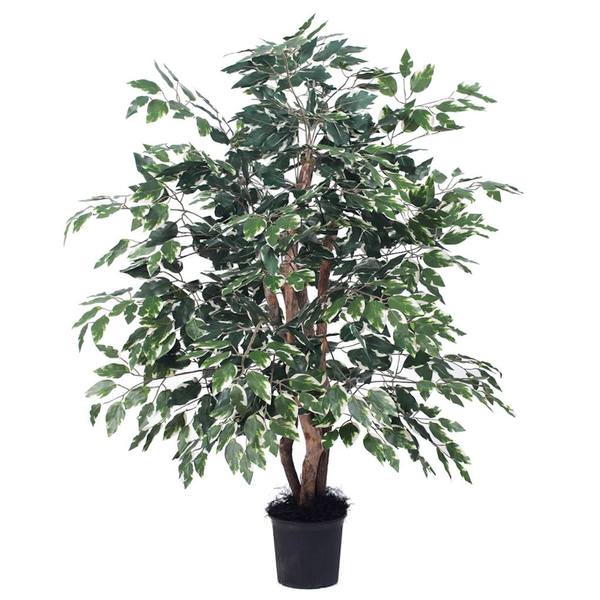 4' Artificial Variegated Ficus Extra Full Tree