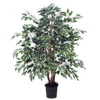 Vickerman 4' Artificial Variegated Ficus Extra Full Tree