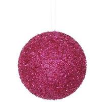 Vickerman 6" Magenta Beaded Sequin Ball Ornament