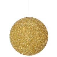 Vickerman 8" Champagne Beaded Sequin Ball Ornament