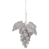Vickerman 6" Silver Glitter Sequin Grape Cluster Ornament