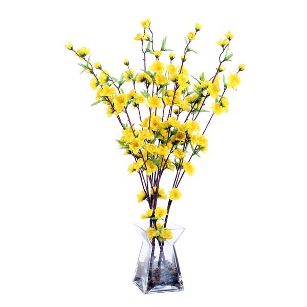 24" Artificial Yellow Blossom Acryllic Water
