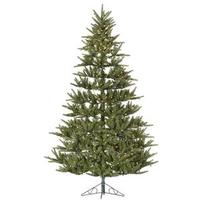 Vickerman 7.5' x 58" Artificial Berkshire Half Tree 500 Clear DuraLit Miniature Lights