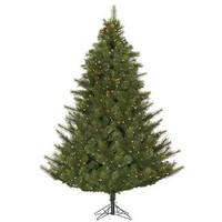 Vickerman 4.5' x 42" Artificial Modesto Mixed Pine 250 Warm White Italian LED Lights with Pine Cones