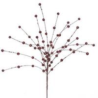 Vickerman 18" Burgundy Glitter Sequin Berry Spray