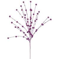 Vickerman 18" Purple Glitter Sequin Berry Spray