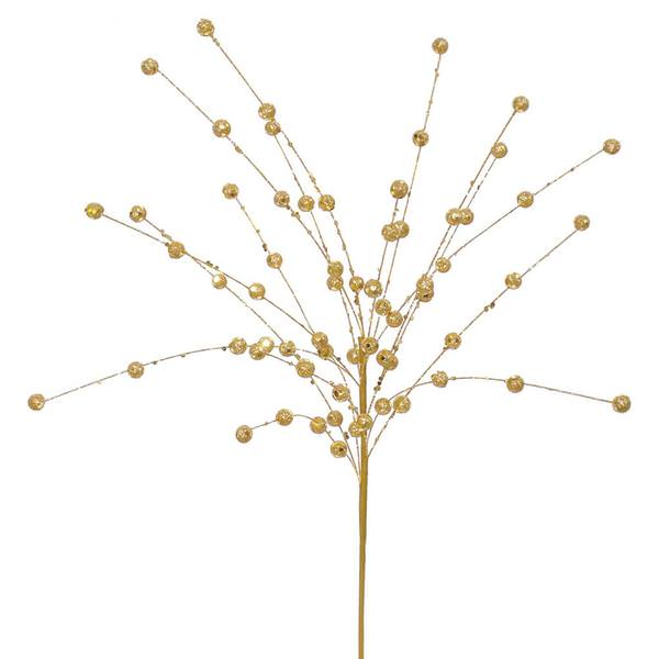 18" Gold Glitter Sequin Berry Spray