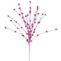 Vickerman 18" Magenta Glitter Sequin Berry Spray