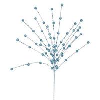Vickerman 18" Turquoise Glitter Sequin Berry Spray
