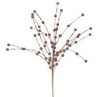Vickerman 18" Chocolate Glitter Sequin Berry Spray