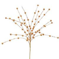 Vickerman 18" Burnished Orange Glitter Sequin Berry Spray