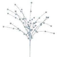 Vickerman 18" Baby Blue Glitter Sequin Berry Spray