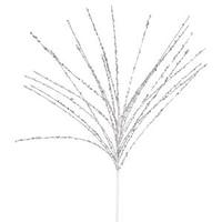 Vickerman 22" Silver Glitter Sequin Grass Spray