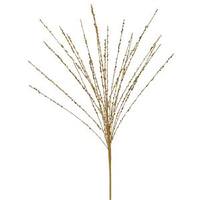 Vickerman 22" Gold Glitter Sequin Grass Spray