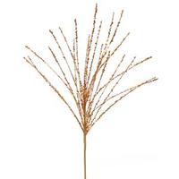 Vickerman 22" Burnished Orange Glitter Sequin Grass Spray