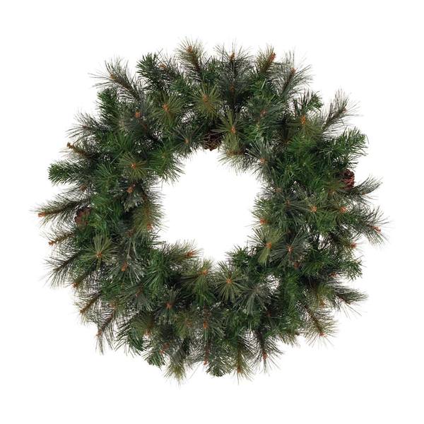 72" Artificial Modesto Mixed Pine Wreath
