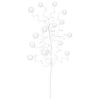 Vickerman 22" White Glitter Sequin Ball Spray