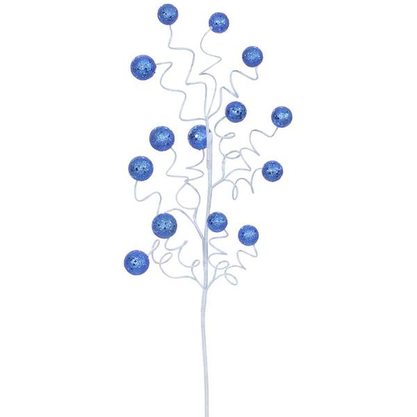 22" Blue Glitter Sequin Ball Spray