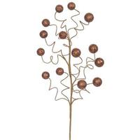 Vickerman 22" Chocolate Glitter Sequin Ball Spray