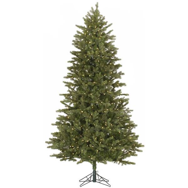 9' x 56" Artificial Slim Balsam Fir 950 Warm White Italian LED Lights