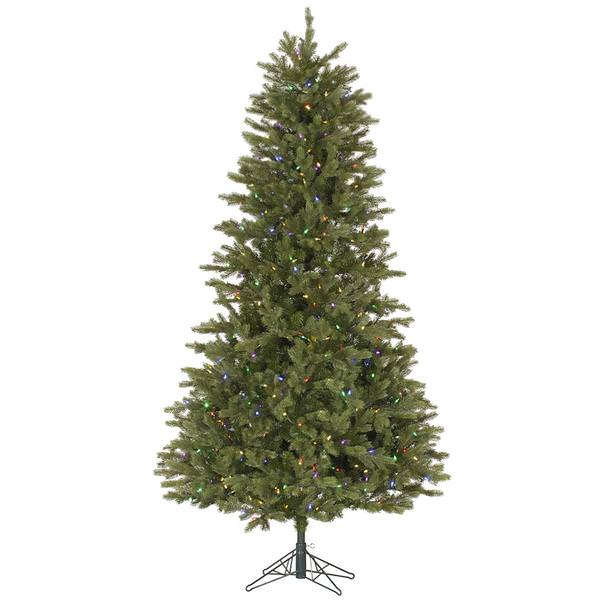 9' x 56" Artificial Slim Balsam Fir 950 Multi-Color Italian LED Lights