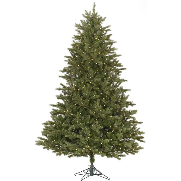 7.5' x 58" Artificial Balsam Fir 800 Warm White Italian LED Lights