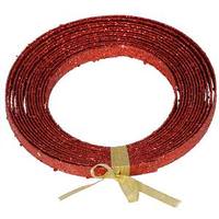 Vickerman 23' x .5" Red Glitter Plastic Ribbon