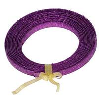 Vickerman 23' x .5" Purple Glitter Plastic Ribbon