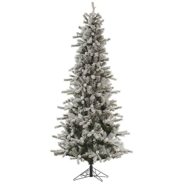 12' x 56" Artificial Flocked Slim London Fir