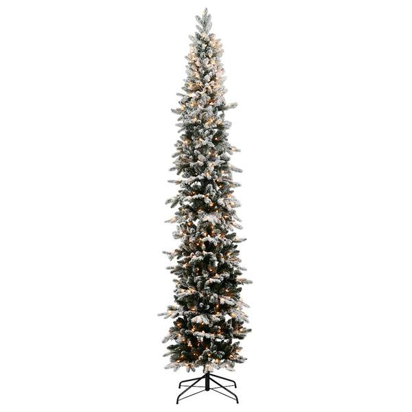 5' x 23" Artificial Flocked Tannenbaum 100 Clear Miniature Lights
