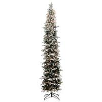 Vickerman 7' x 25" Artificial Flocked Tannenbaum 300 Warm White LED Lights