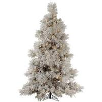 Vickerman 10' x 72" Artificial Flocked Pocono Pine 1,150 Clear DuraLit Miniature Lights