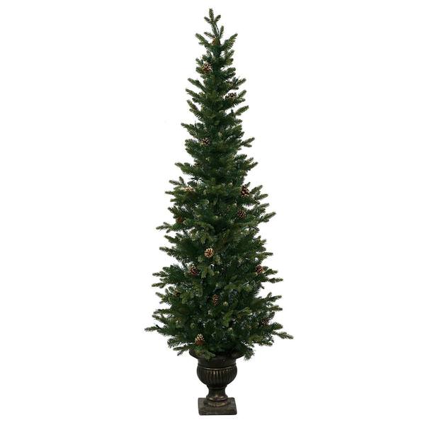 6' x 28" Artificial Gold Pine Crest Potted