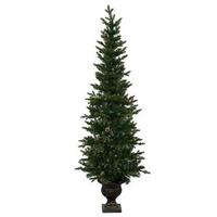Vickerman 6' x 28" Artificial Gold Pine Crest Potted