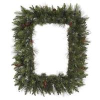 Vickerman 36" Artificial Vallejo Mix Pine Rectangle with Berries and Pine Cones