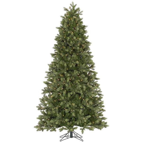 4.5' x 34" Artificial Del Mar Frasier Fir 200 Clear DuraLit Miniature Lights