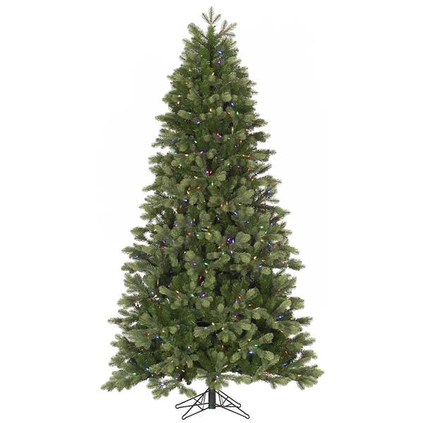 7.5' x 49" Artificial Del Mar Frasier Fir 650 Multi-Color Italian LED Lights