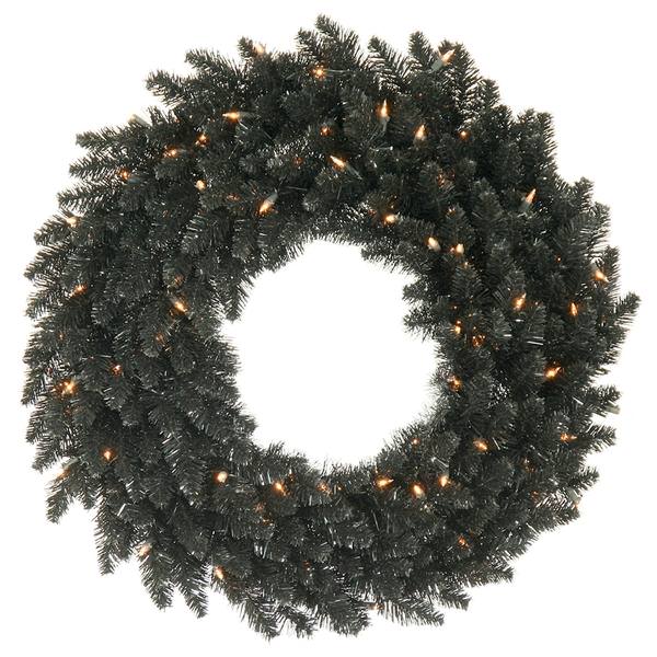 30" Artificial Black Fir Wreath