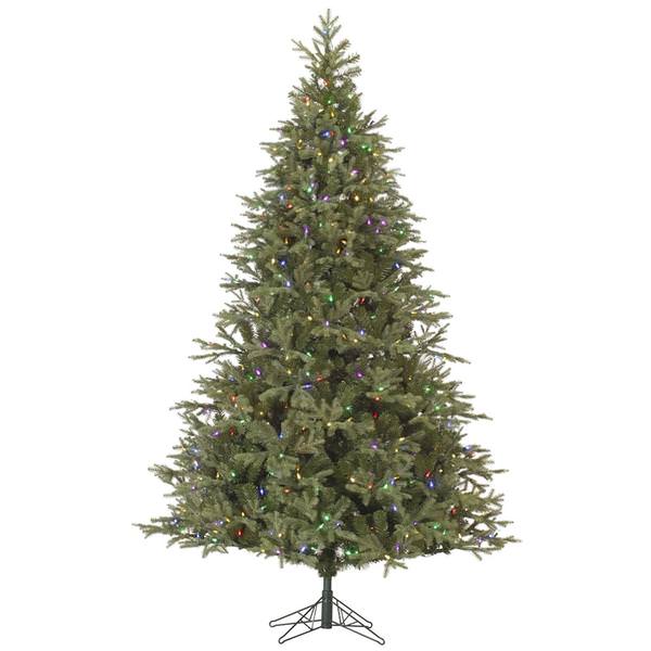 7.5' x 56" ArtificialElk Frasier Fir 700 Multi-Color Italian LED Lights
