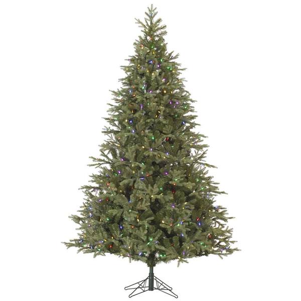 10' x 68" Artificial Elk Frasier Fir Tree with 1,350 Multi Color LED Lights