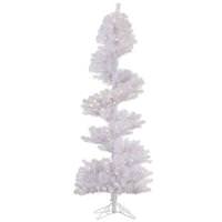Vickerman 7' x 34" White Spiral 300 Pure White Italian LED Lights