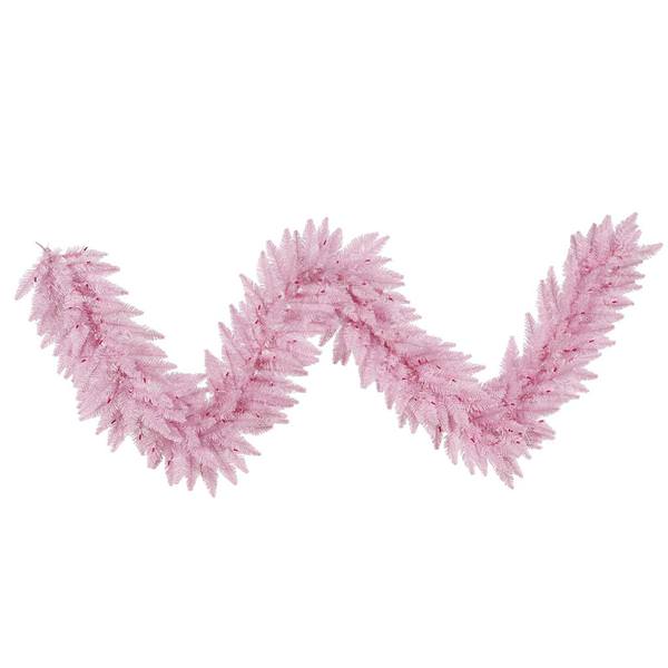 9' x 14" Artificial Pink Fir Garland