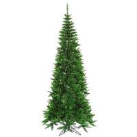 Vickerman 6.5' x 34" Green Tinsel Slim Fir
