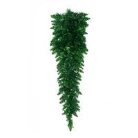 Vickerman 36" Artificial Tinsel Green Fir Teardrop 50 Green Miniature Lights