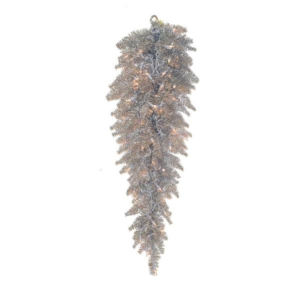 3' Artificial Silver Fir Teardrop