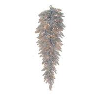 Vickerman 36" Artificial Silver Fir Teardrop 50 Clear Miniature Lights
