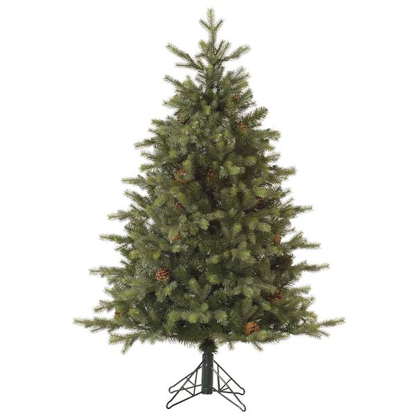 4.5' x 37" Artificial Rocky Mountain Fir with Pine Cones